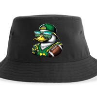 Oregon Apparel Design With Cute Green Duck Sustainable Bucket Hat
