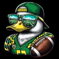 Oregon Apparel Design With Cute Green Duck Sustainable Bucket Hat