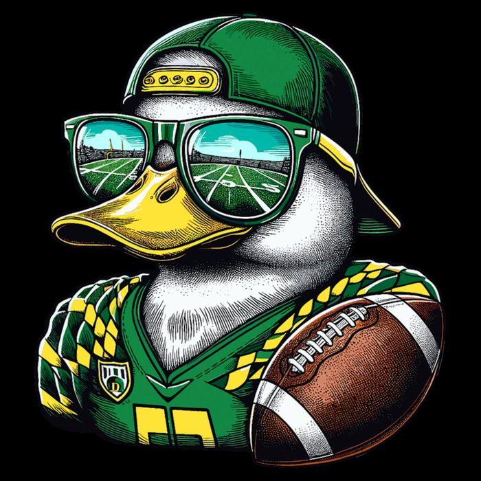 Oregon Apparel Design With Cute Green Duck Sustainable Bucket Hat