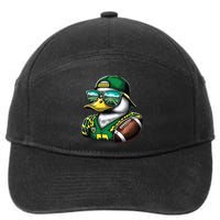 Oregon Apparel Design With Cute Green Duck 7-Panel Snapback Hat