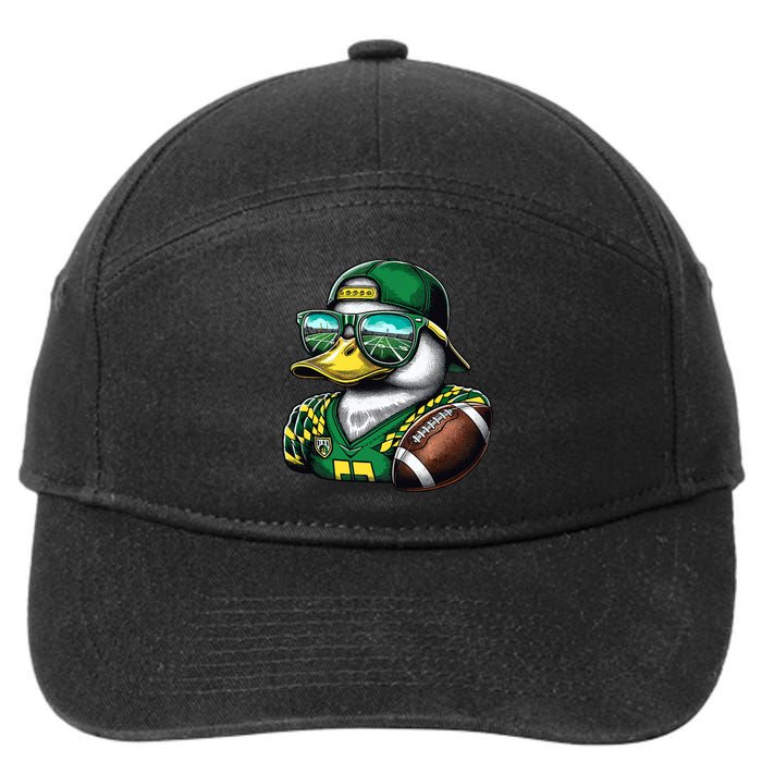 Oregon Apparel Design With Cute Green Duck 7-Panel Snapback Hat
