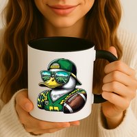 Oregon Apparel Design With Cute Green Duck Mug
