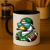 Oregon Apparel Design With Cute Green Duck Mug
