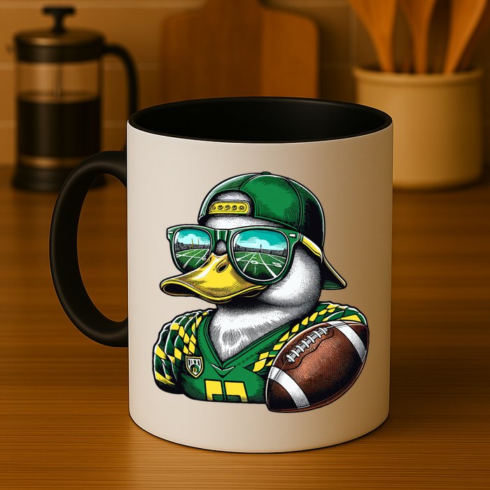 Oregon Apparel Design With Cute Green Duck Mug