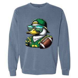 Oregon Apparel Design With Cute Green Duck Garment-Dyed Sweatshirt