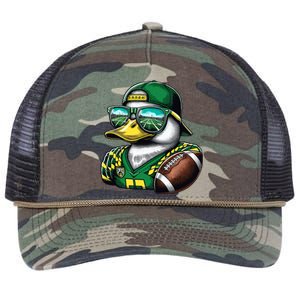 Oregon Apparel Design With Cute Green Duck Retro Rope Trucker Hat Cap