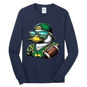 Oregon Apparel Design With Cute Green Duck Tall Long Sleeve T-Shirt