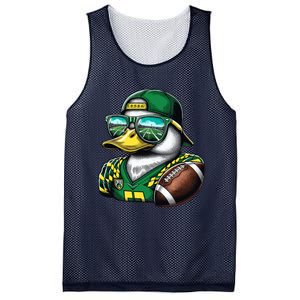 Oregon Apparel Design With Cute Green Duck Mesh Reversible Basketball Jersey Tank