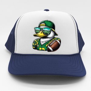 Oregon Apparel Design With Cute Green Duck Trucker Hat