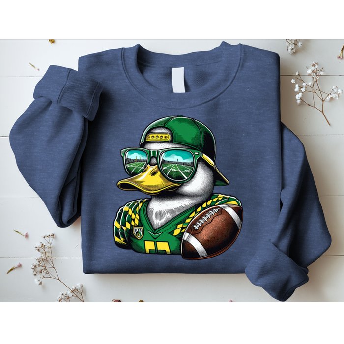 Oregon Apparel Design With Cute Green Duck Sweatshirt