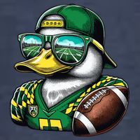 Oregon Apparel Design With Cute Green Duck Sweatshirt