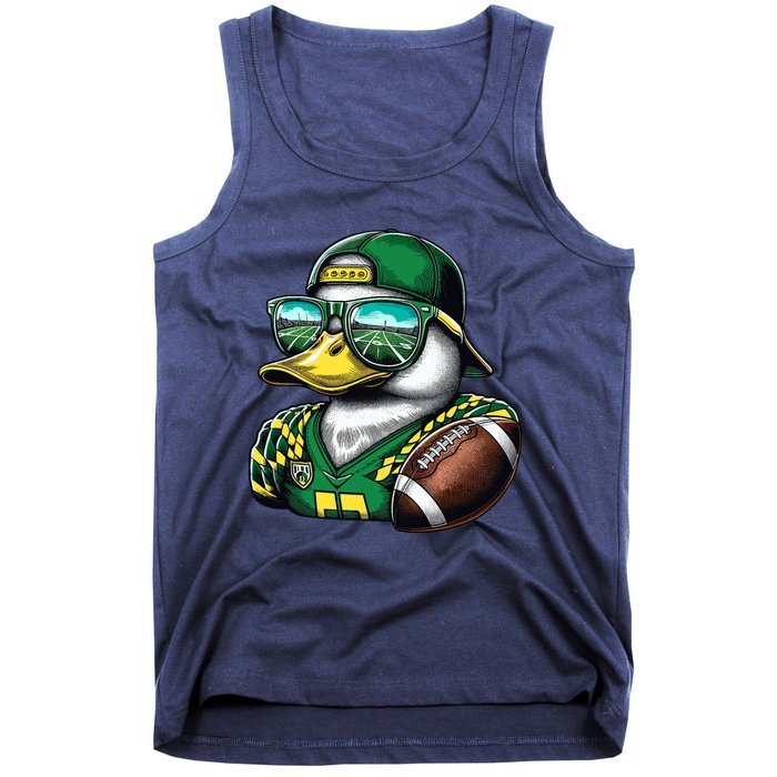 Oregon Apparel Design With Cute Green Duck Tank Top