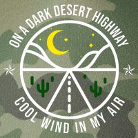 On A Dark Desert Highway Cool Wind In My Hair Adventurous Legacy Tie Dye Trucker Hat