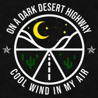On A Dark Desert Highway Cool Wind In My Hair Adventurous Ladies PosiCharge Tri-Blend Wicking Tank