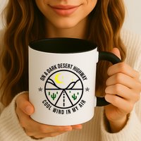 On A Dark Desert Highway Cool Wind In My Hair Adventurous Mug