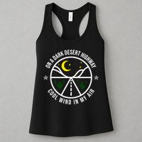On A Dark Desert Highway Cool Wind In My Hair Adventurous Womens Tank Top