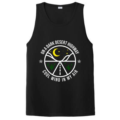 On A Dark Desert Highway Cool Wind In My Hair Adventurous PosiCharge Competitor Tank