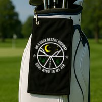 On A Dark Desert Highway Cool Wind In My Hair Adventurous Golf Towel