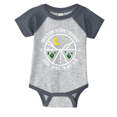 On A Dark Desert Highway Cool Wind In My Hair Adventurous Infant Baby Jersey Bodysuit