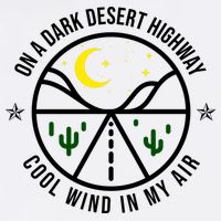 On A Dark Desert Highway Cool Wind In My Hair Adventurous Garment-Dyed Sweatshirt