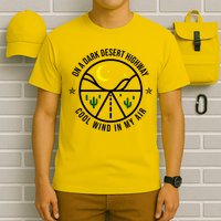On A Dark Desert Highway Cool Wind In My Hair Adventurous T-Shirt