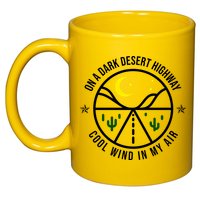 On A Dark Desert Highway Cool Wind In My Hair Adventurous 11oz C Handle Ceramic Mug