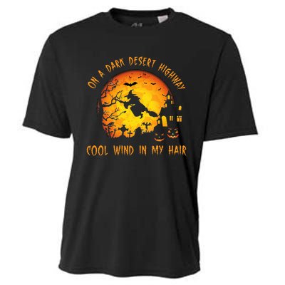 On A Dark Desert Highwaycool Wind In My Hair Witch Cooling Performance Crew T-Shirt