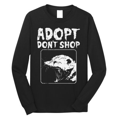 Opossum Adopt Dont Shop Possum S.T.R.E.E.T Cat Pet Long Sleeve Shirt