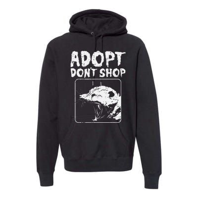 Opossum Adopt Dont Shop Possum S.T.R.E.E.T Cat Pet Premium Hoodie