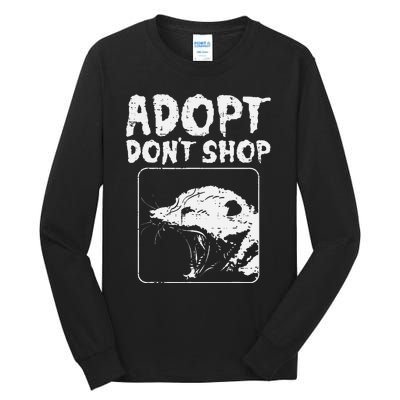 Opossum Adopt Dont Shop Possum S.T.R.E.E.T Cat Pet Tall Long Sleeve T-Shirt