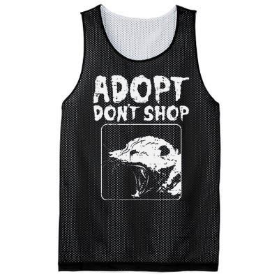 Opossum Adopt Dont Shop Possum S.T.R.E.E.T Cat Pet Mesh Reversible Basketball Jersey Tank