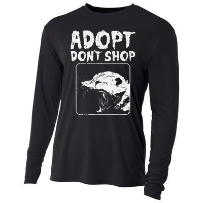 Opossum Adopt Dont Shop Possum S.T.R.E.E.T Cat Pet Cooling Performance Long Sleeve Crew