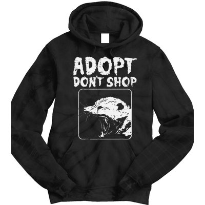 Opossum Adopt Dont Shop Possum S.T.R.E.E.T Cat Pet Tie Dye Hoodie