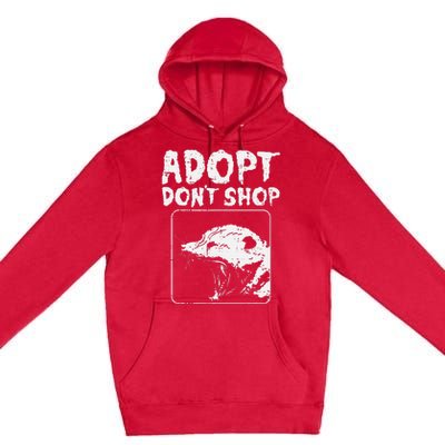 Opossum Adopt Dont Shop Possum S.T.R.E.E.T Cat Pet Premium Pullover Hoodie