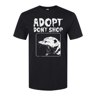 Opossum Adopt Dont Shop Possum S.T.R.E.E.T Cat Pet Softstyle CVC T-Shirt