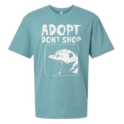 Opossum Adopt Dont Shop Possum S.T.R.E.E.T Cat Pet Sueded Cloud Jersey T-Shirt