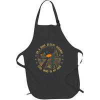 On A Dark Desert Highway Cool Wind In Retro Full-Length Apron With Pockets
