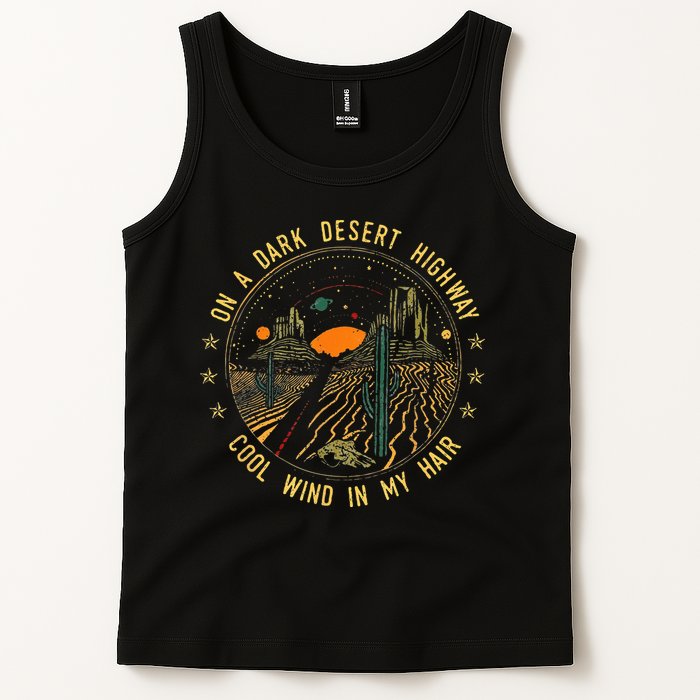On A Dark Desert Highway Cool Wind In Retro Tank Top