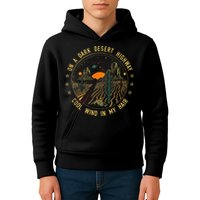 On A Dark Desert Highway Cool Wind In Retro Kids Hoodie