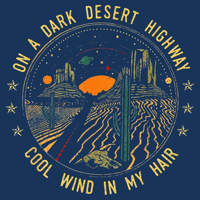 On A Dark Desert Highway Cool Wind In Retro Infant Baby Jersey Bodysuit