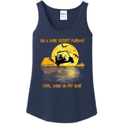 On A Dark Desert Fairway Golf Witch Cool Wind In My Hair Ladies Essential Tank