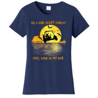 On A Dark Desert Fairway Golf Witch Cool Wind In My Hair Women's T-Shirt