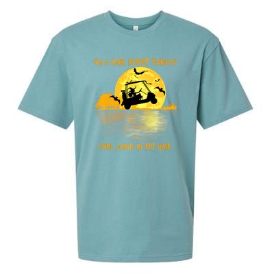 On A Dark Desert Fairway Golf Witch Cool Wind In My Hair Sueded Cloud Jersey T-Shirt