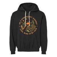 On A Dark Desert Highway Adventure Garment-Dyed Fleece Hoodie