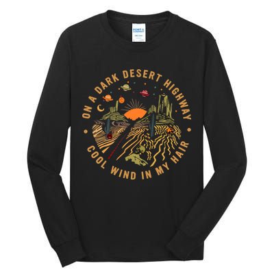 On A Dark Desert Highway Adventure Tall Long Sleeve T-Shirt
