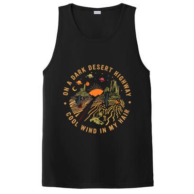 On A Dark Desert Highway Adventure PosiCharge Competitor Tank