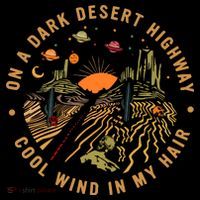 On A Dark Desert Highway Adventure Crop Top