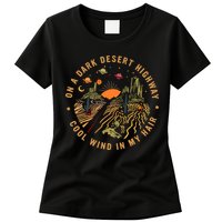 On A Dark Desert Highway Adventure Womens T-Shirt