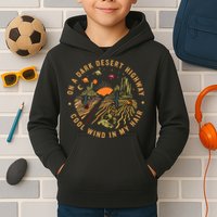 On A Dark Desert Highway Adventure Kids Hoodie
