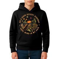 On A Dark Desert Highway Adventure Kids Hoodie
